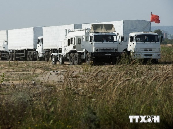 Россия обвиняет Украину в попытке помешать продвижению гуманитарного конвоя - ảnh 1